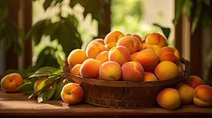 Wall Mural - fruit yellow peach