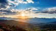 © vectorwin - mountain sun shining