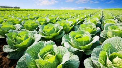 Canvas Print - lush water cabbage vegetable