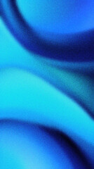 Wall Mural - turquoise to royal blue to navy abstract curvy grainy texture gradient background wallpaper