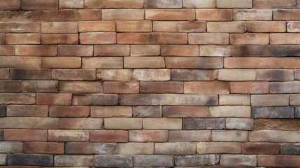 Canvas Print - texture light brown brick wall