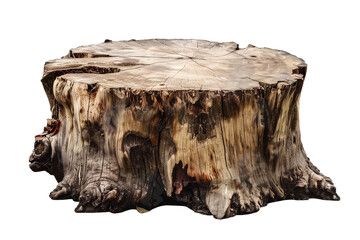 stump isolated on transparent background