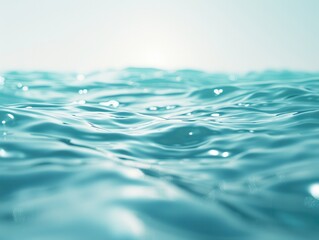 Wall Mural - the image is of a body of water with a blue color