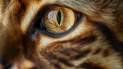 Detail of the fur of a brown Bengal cat