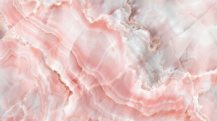 Wall Mural - Luxurious pink marble texture for elegant tile wallpaper and design backdrop