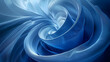 © Izzain - Abstract blue swirl with translucent waves creating a dynamic, fluid motion effect.