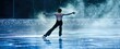 © Surachetsh - skater performs with elegance, her princess costume sparkling under the lights. The intense focus on her face and the fluidity of her movements.