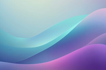 Wall Mural - abstract gradient waves design with pastel hues soft wavy lines light blue and purple