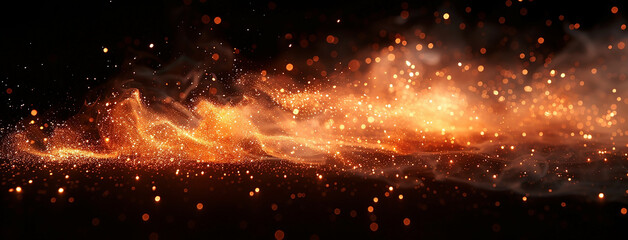 Wall Mural - fireworks background with galaxy effect and bright vibrant light in dark background 