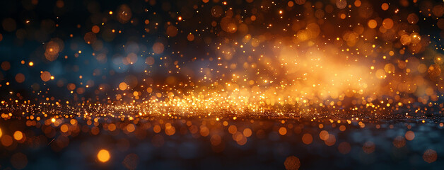 Wall Mural - fireworks background with galaxy effect and bright vibrant light in dark background 