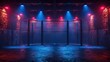 © Henry - Empty MMA Cage in Dramatic Lighting