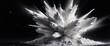 © Qbertstudio - White powder dramatically explodes against a dark background, symbolizing energy, impact, and force, ideal for dynamic concepts and visual effects