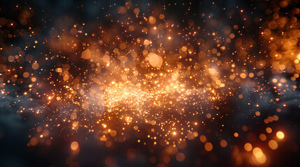 Wall Mural - fireworks background with galaxy effect and bright vibrant light in dark background 