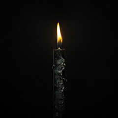 Candle with fire