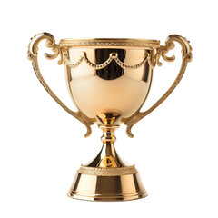 Gold trophy cup for first prize winning clip art