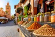 © ibnu - Vibrant Spices in Moroccan Market