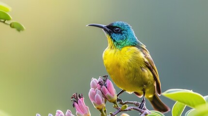 Sunbird s Close Up Search for Food