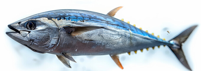 Wall Mural - Closeup of a Tuna Fish Swimming