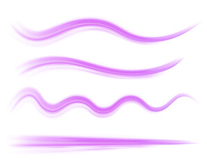 Poster - A colorful motion background of city light trails. Luminous green neon waves PNG. Colored shiny sparks of spiral wave. Curved bright speed line swirls.	