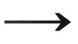 © Neural Pixels - Black arrow pointing to the right on a plain transparent background. PNG