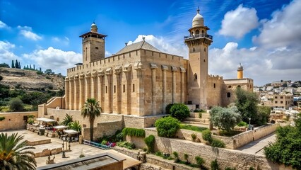 a view of the tombs of the patriarchs in hebron