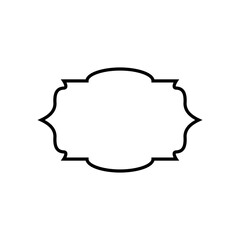 Wall Mural - vintage frame vector icon set. tag illustration sign collection. label symbol.