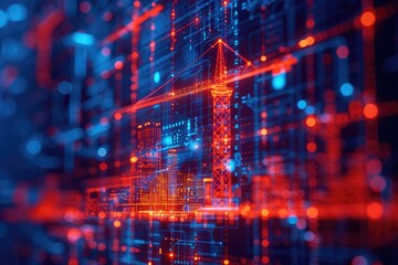 Wall Mural - future technology concept background professional photography