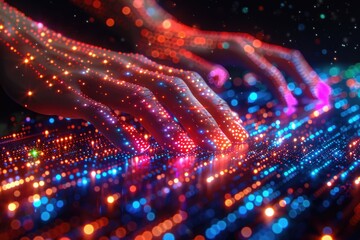 Wall Mural - future technology concept background professional photography