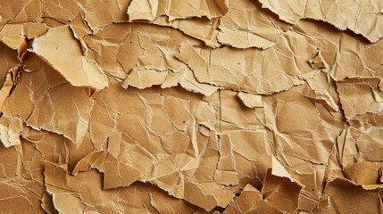 Wall Mural - Recycled cardboard paper texture background in old brown color