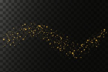 Wall Mural - golden dust light png. Bokeh light lights effect background. Christmas glowing dust background Christmas glowing light bokeh confetti and sparkle overlay texture for your design.