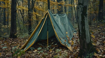 Sticker - Camping in the Autumn Woods