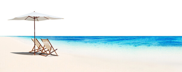 Poster - Tropical beach holiday png border, transparent background