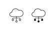 © Graphicsmine - Cloud icon design with white background stock illustration