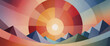 © DIVGRADCURL - illustrazione con elementi geometrici a tema minimalista astratto contemporaneo