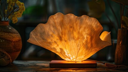 Canvas Print - Ginkgo Leaf Lamp