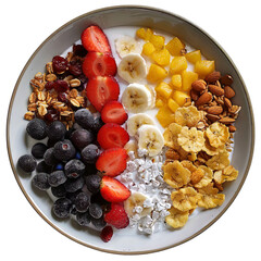 Wall Mural - Healthy Bowl With Fruits and Nuts