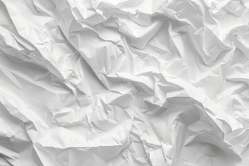 Wall Mural - Texture background of crumpled white paper