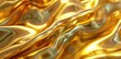 © Bundi - 3D abstract background with flowing liquid gold texture. Stock image.