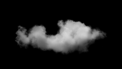Wall Mural - Cloud Isolated on Black Background,Abstract Sky with Fluffy White Cloudy,Nature illustratio elements for Spring,Summer,Group of Smoke,Bubllue Cloud,Cloud Comping Shape
