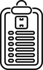 Poster - Medical record icon representing patient information and healthcare data