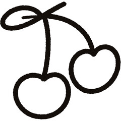 Wall Mural - cherry doodle
