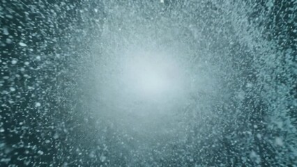 A labyrinthine structure of powdered particles creates a captivating visual.