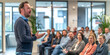 © MZ - Business Presentation to Colleagues, Team Meeting with Engaged Audience
