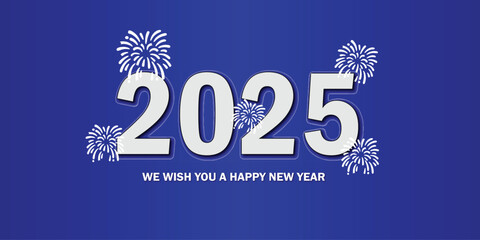 2025 happy new year background. Holiday greeting card design.  Vector illustration. happy new year 2025.