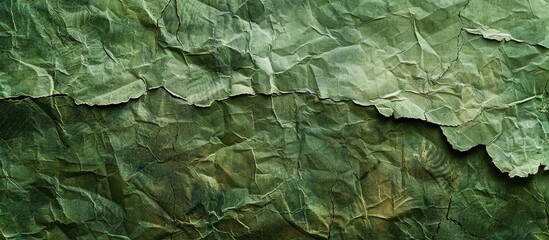 Leinwandbilder - Aged green cardboard with a natural rough texture, suitable for backgrounds and has copy space image.