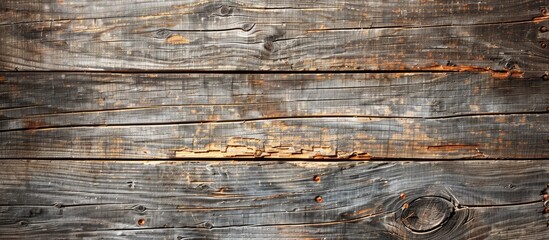 Wall Mural - Background or texture of aged wooden surface with visible grain, ideal for a copy space image.