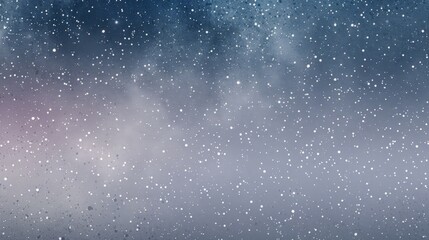 Wall Mural - a cosmic gradient from midnight blue to space violet, speckled with stars, against a sky gray backgr