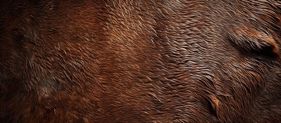 Aufkleber - Close-up brown leather background resembling the unique texture of wild animal hide with copy space image.