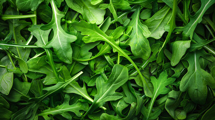 Arugula background.