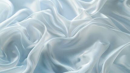 Canvas Print - Smooth and elegant white fabric texture background